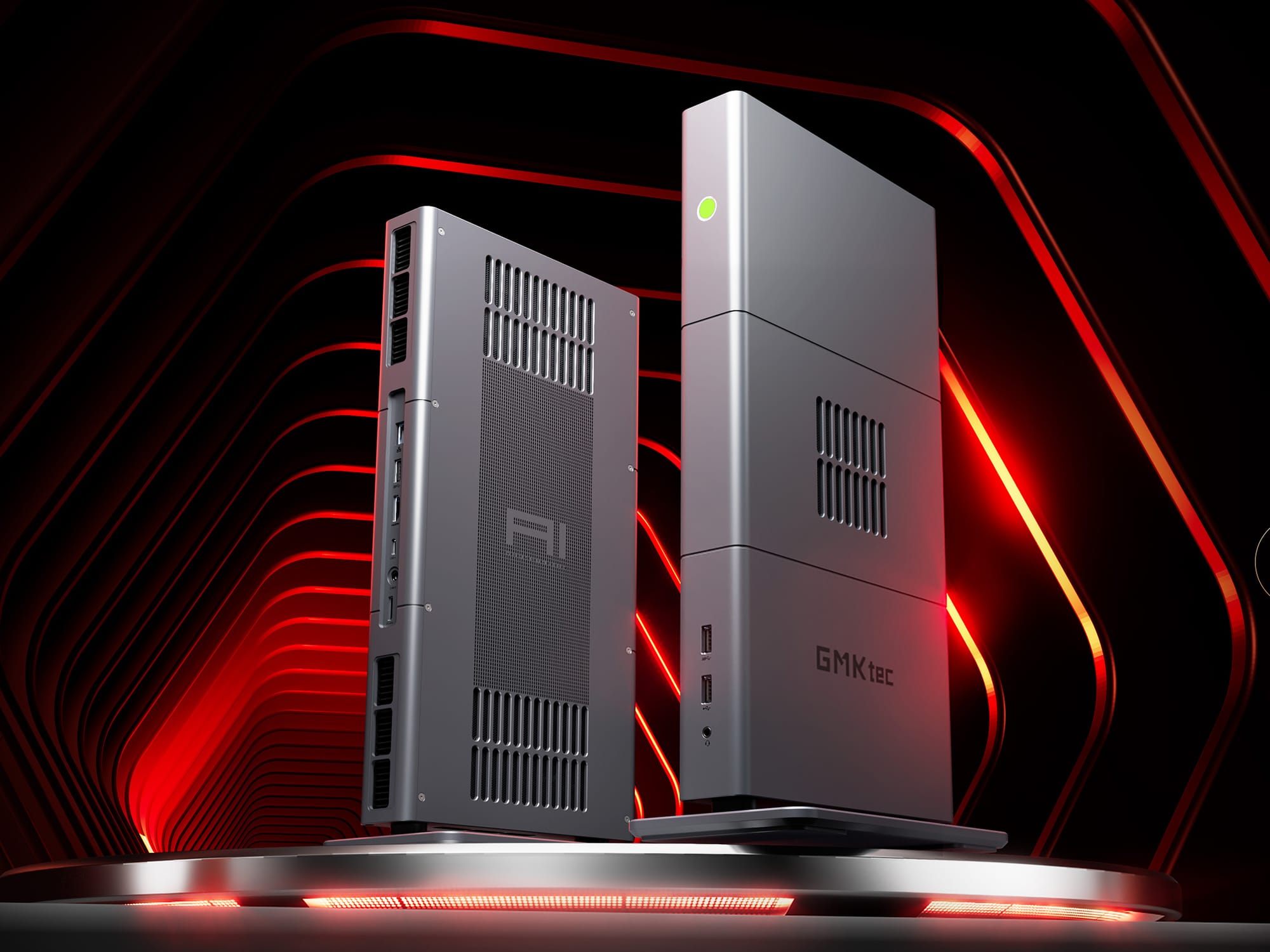 GMKtec EVO-X3 mini PC with AMD Ryzen AI Max+ chip and sleek chassis